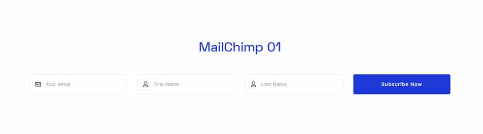  Mailchimp Widget by Move Addons 