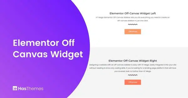 Elementor Off Canvas Widget