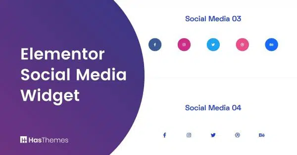 Elementor Social Media Widget