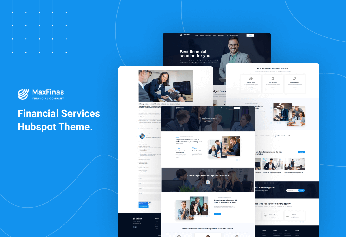 Financial Services Hubspot Theme - Maxfinas - HasThemes Blog
