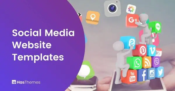 social media website template