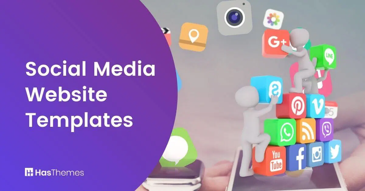 social media website template