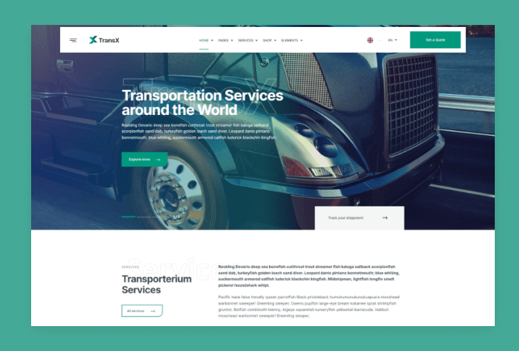 TransX - Transportation & Logistics HTML Template