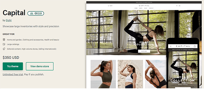 Capital Shopify Theme