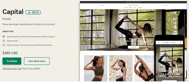 Capital Shopify Theme