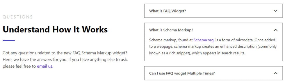 FAQ Widget