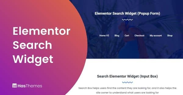 Elementor Search Widget