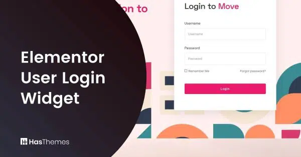Elementor User Login Widget