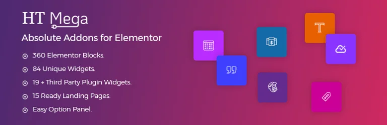 HT Mega – Absolute Addons for Elementor Page Builder