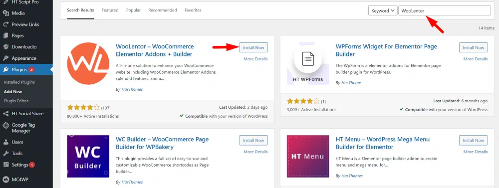 Install WooLentor Plugin to accept partial payment in WooCommerce