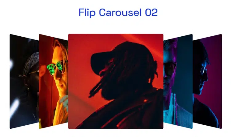 Elementor Flip Carousel widget