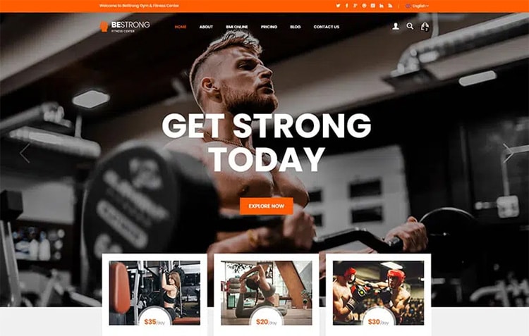 Be Strong HTML5 Bootstrap Template