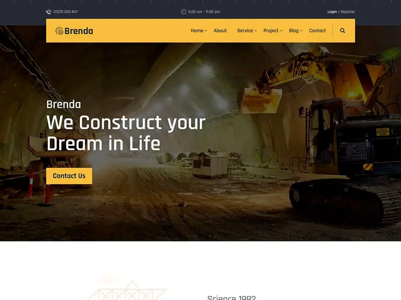 Brenda – Construction HTML5 Template