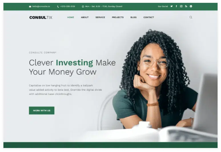 Consultix Investment Company Bootstrap 5 Template