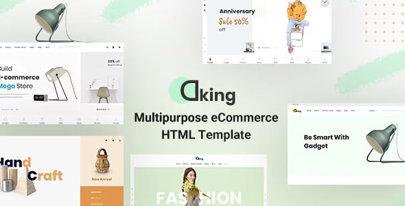 Dking – Multipurpose eCommerce HTML Template 
