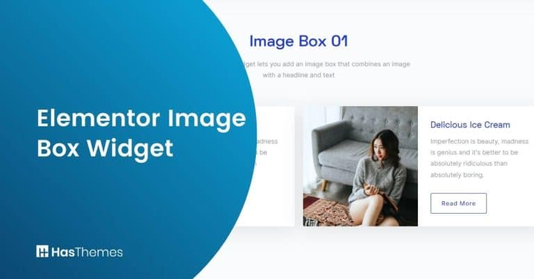 Elementor Image Box Widget
