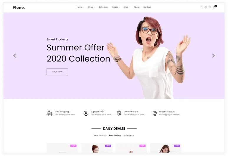 Flone – Minimal eCommerce Website Template