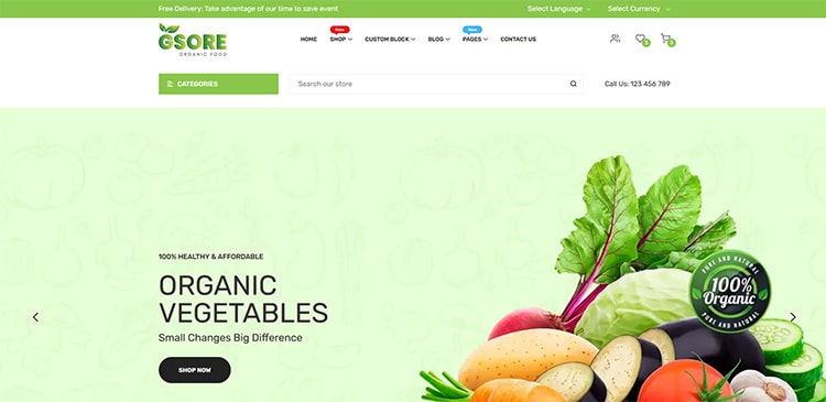 Gsore – Grocery and Organic Food Shop HTML Template
