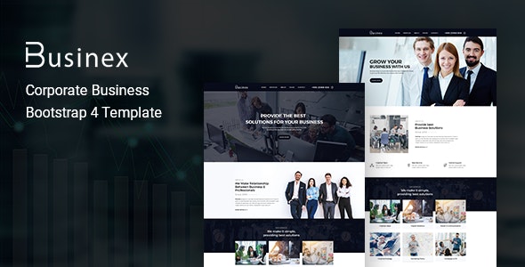 Businex – Corporate Business Bootstrap 4 Template