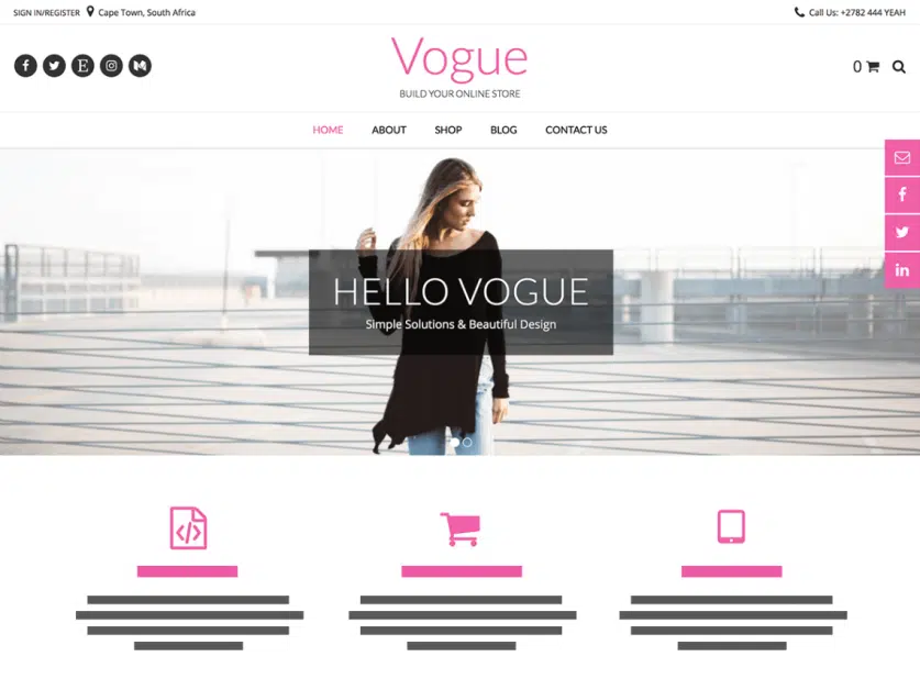Vogue - Best WooCommerce Theme