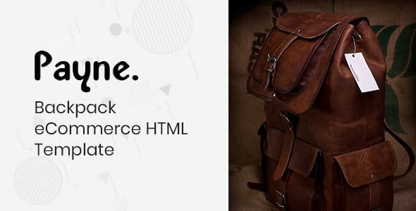 Payne – Backpack eCommerce HTML Template