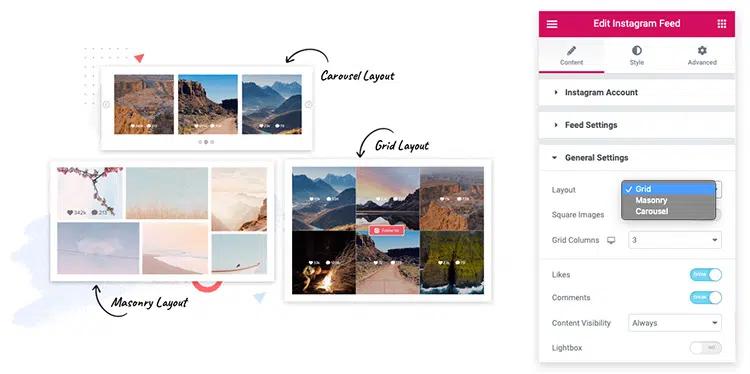 PowerPack Instagram Feed Widget
