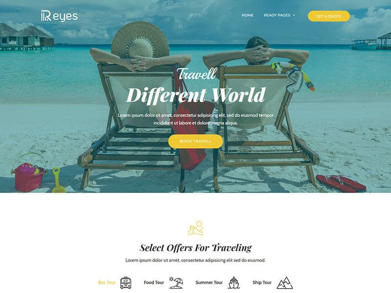 Reyes – Multipurpose Landing Page HTML Template