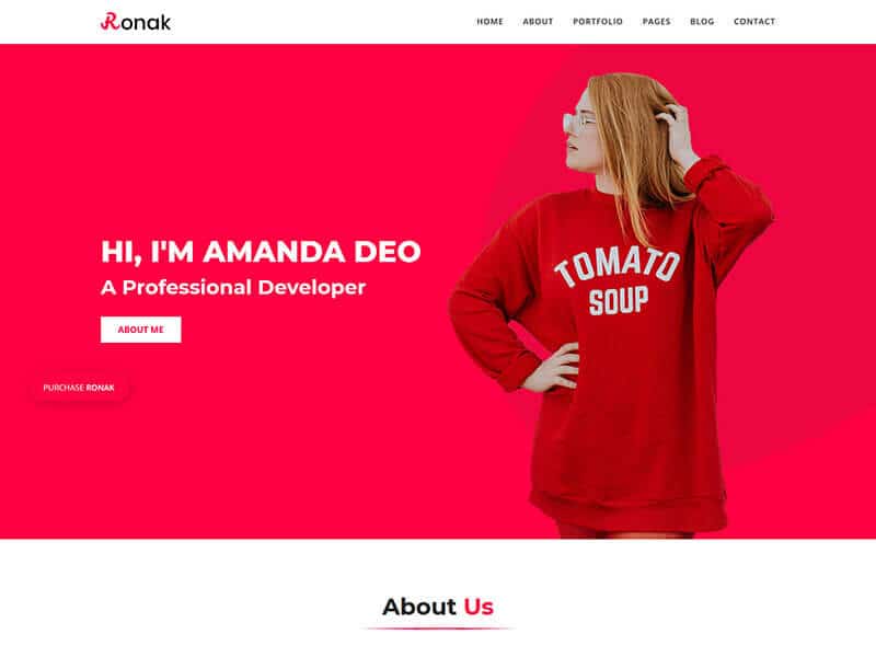 Ronok Portfolio HTML Template