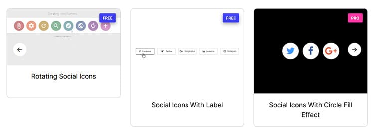 Social Network Icons Widgets For Elementor
