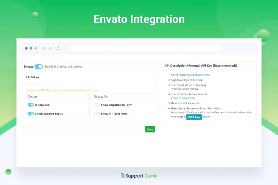 SupportGenix - Envato Integration 