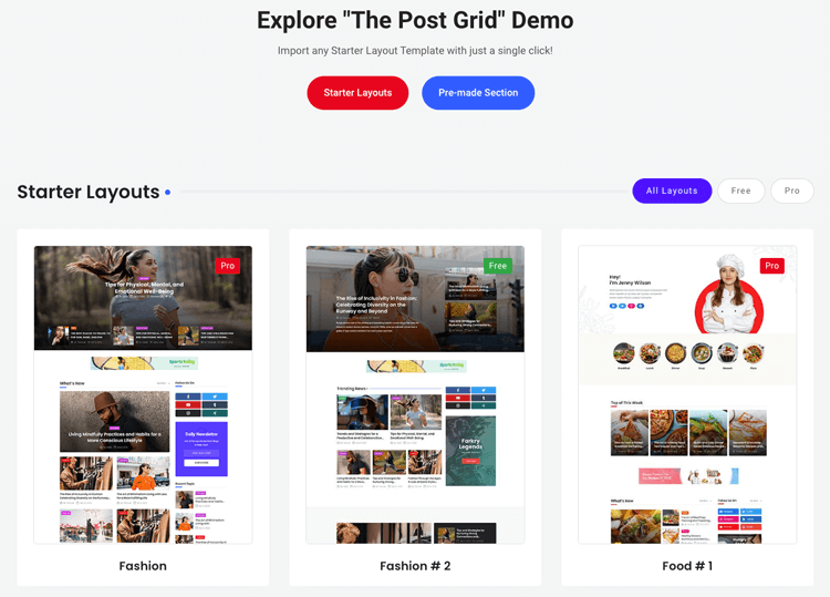 The Post Grid Features