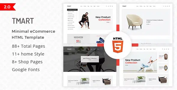 Tmart - Minimal eCommerce HTML Template