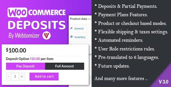 WooCommerce Deposits – Partial Payments Plugin