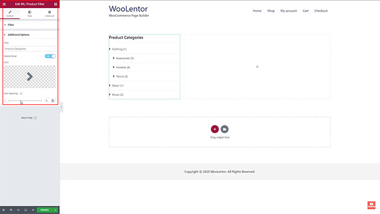 How to add product filter in WooCommerce