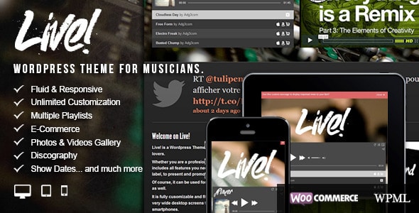 Live! – WordPress Theme For Musicians