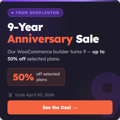 Shoplentor 9-Year anniversary sale