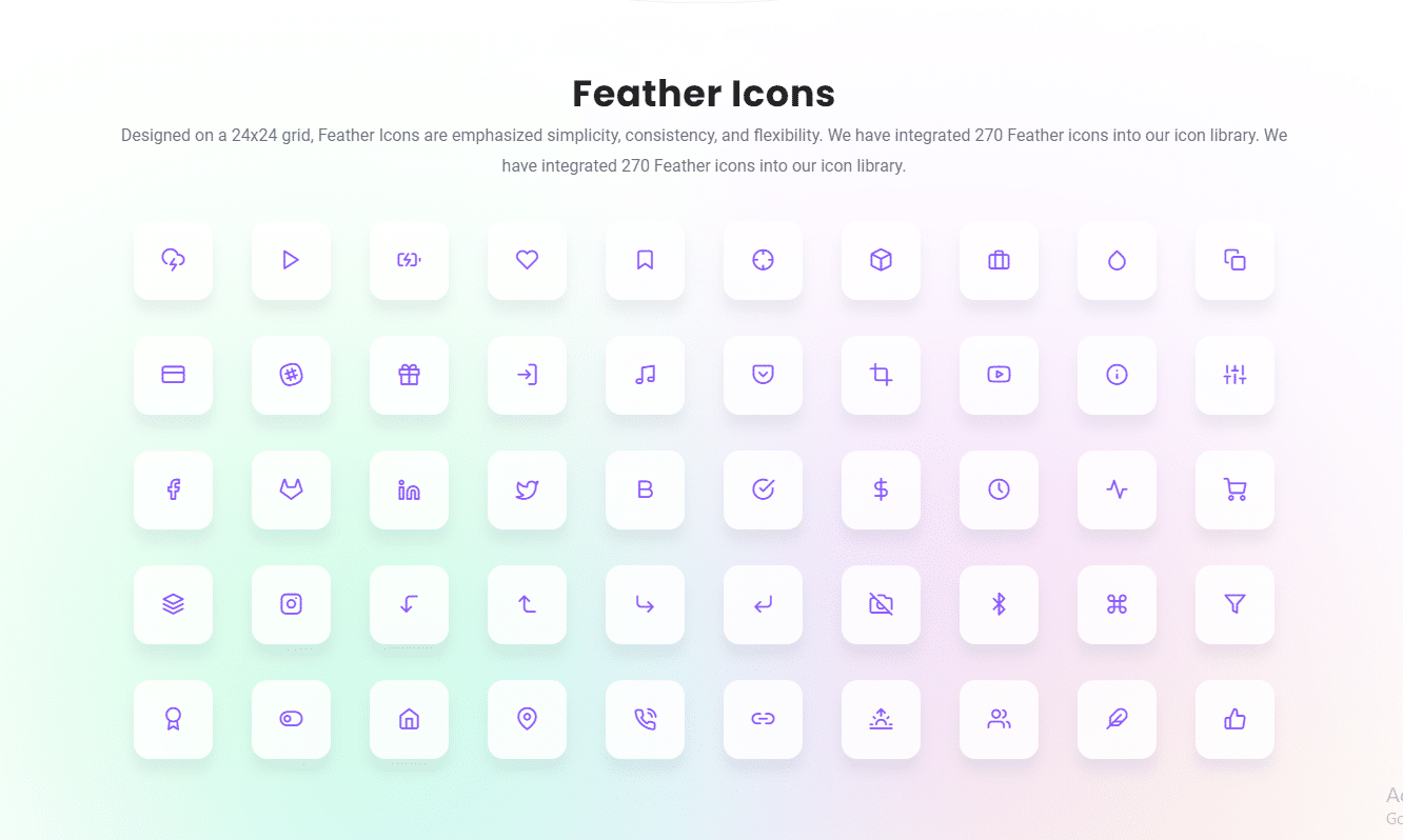 Exclusive Addons Feather Icon Widget