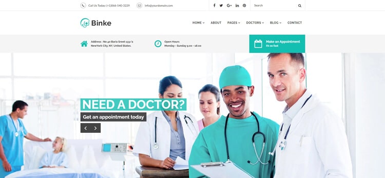 Binke - Health & Medical Bootstrap 5 Template