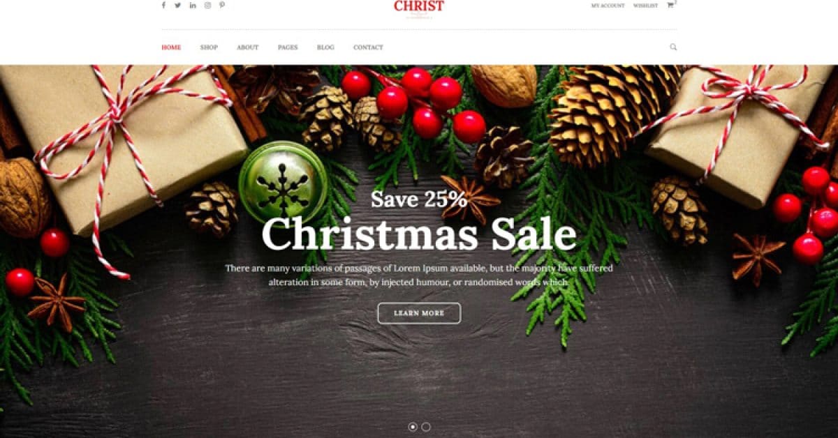 Christ - Christmas Gift Shop HTML Template