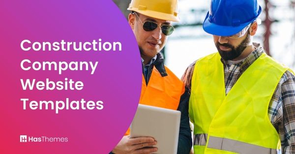 construction company website templates