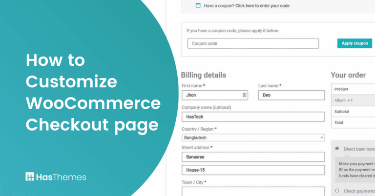 Customize WooCommerce Checkout page
