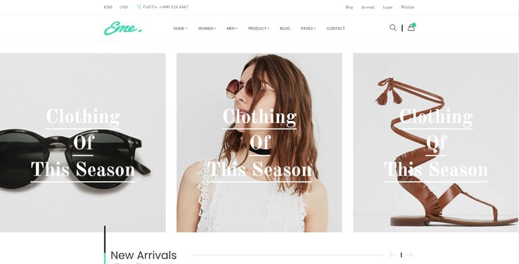 Eme – Fashion, Boutique, Tailoring Website Template using Bootstrap 5