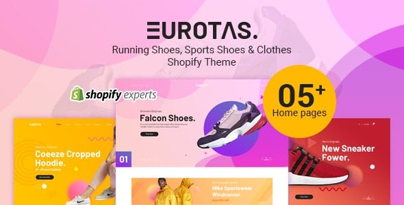 Eurotas – Running Shoes, Sports Shoes & Clothes Shopify Theme