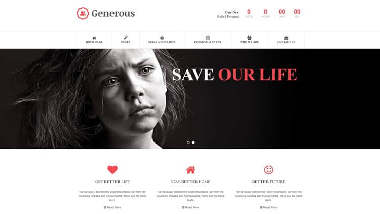 Generous - Charity HTML Template