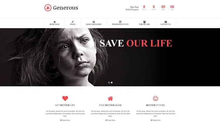 Generous - Charity HTML Template