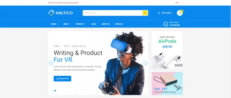 Electronics Shopify Theme – Haltico
