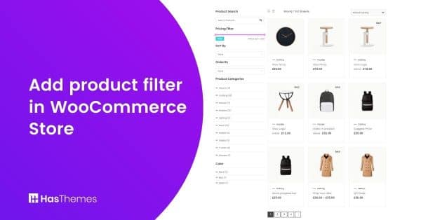 How to add product filter in woocommerce