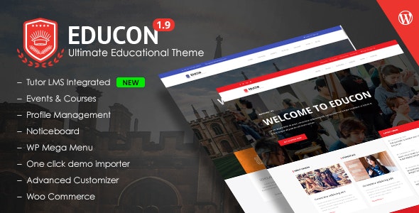 Educon – WordPress Education Theme with LMS compatibility