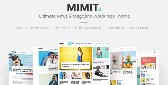 Mimit – Ultimate News & Magazine WordPress Theme