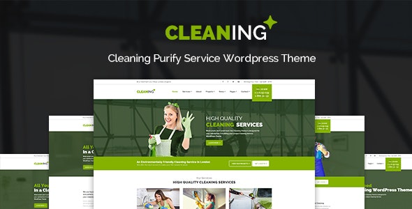 Cleaning -Purify Service WordPress Theme